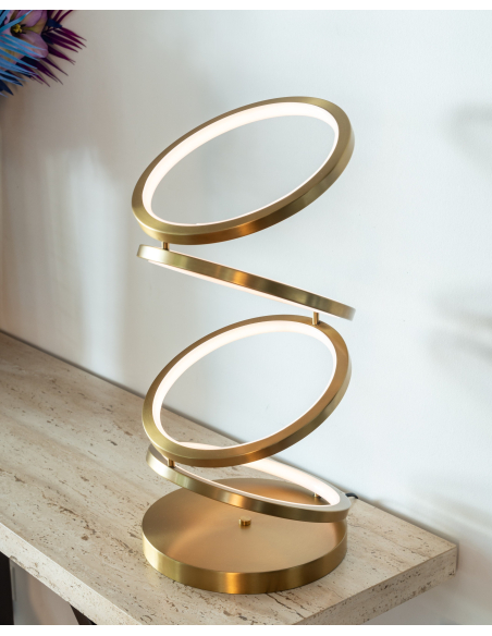 Tischlampe Jaimin brushed gold