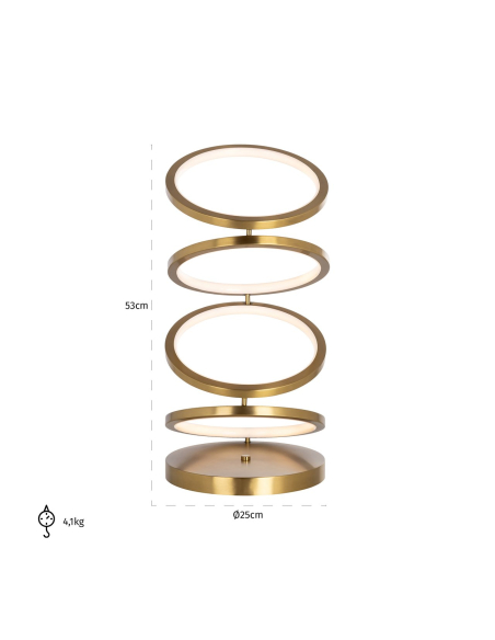 Tischlampe Jaimin brushed gold