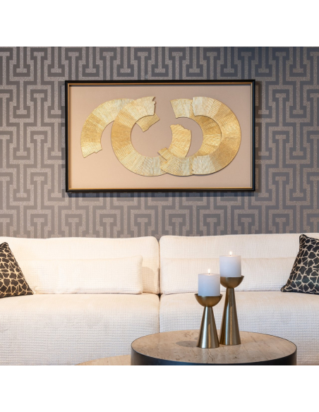 Wanddecoratie Eden zwart/goud