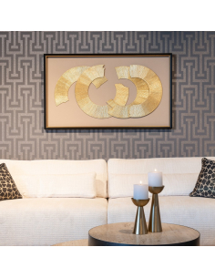 Arte murale Eden nero/oro 2