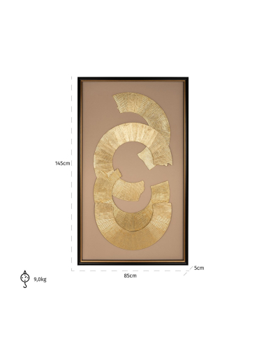 Eden wall art black/gold