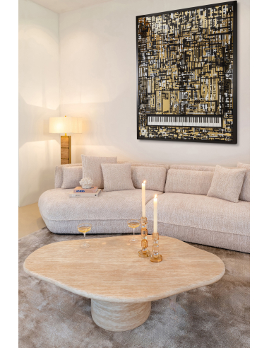 Wandkunst Wibi schwarz/gold