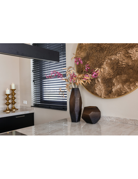 Arte mural Bloom dourado