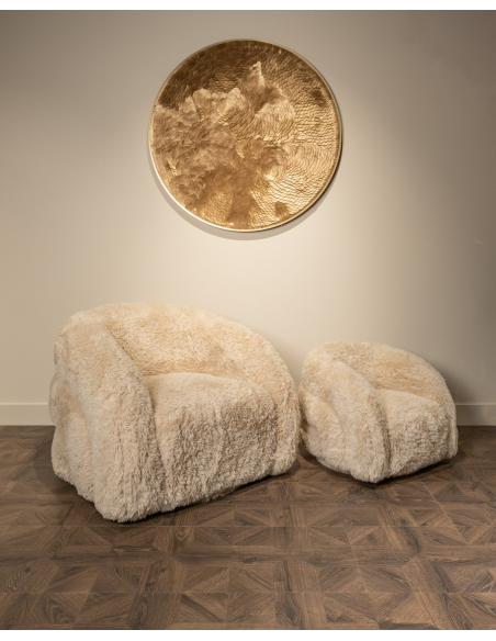 Arte mural Bloom gold