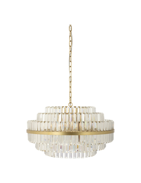 Desire large brushed gold chandelier