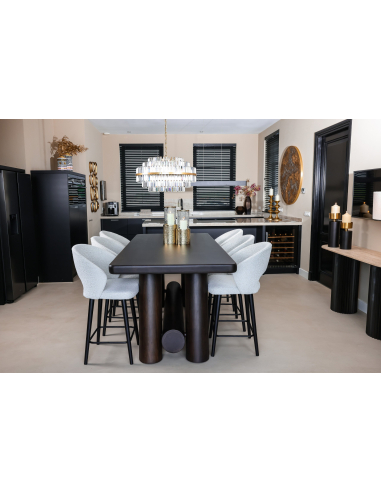 Desire large brushed gold chandelier