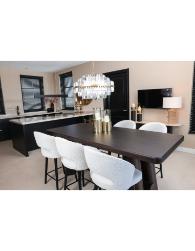 Desire large brushed gold chandelier