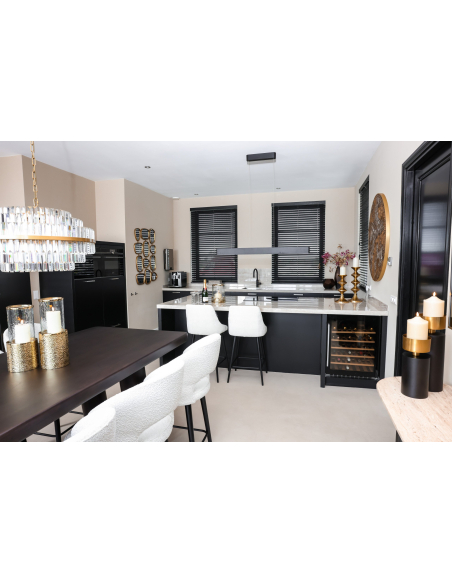 Desire large brushed gold chandelier
