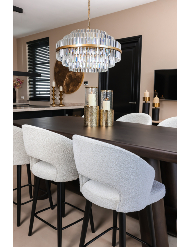 Desire large brushed gold chandelier