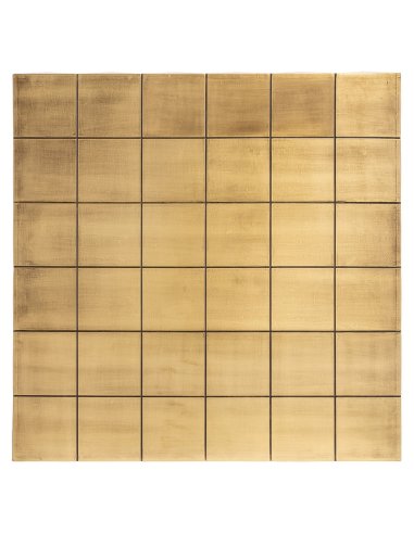 Salontafel Collada geborsteld goud incl. glazen blad