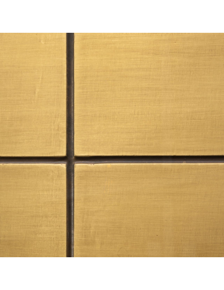 Salontafel Collada geborsteld goud incl. glazen blad