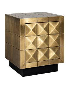 Comodino Collada brushed gold