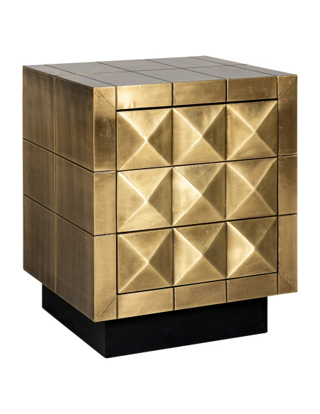 Comodino Collada brushed gold