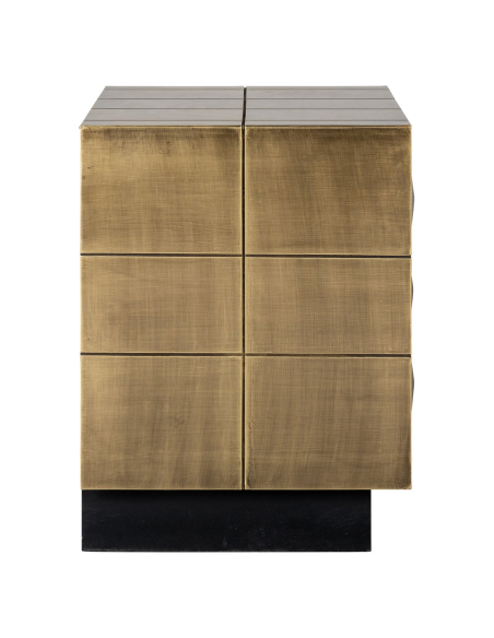 Collada brushed gold bedside table