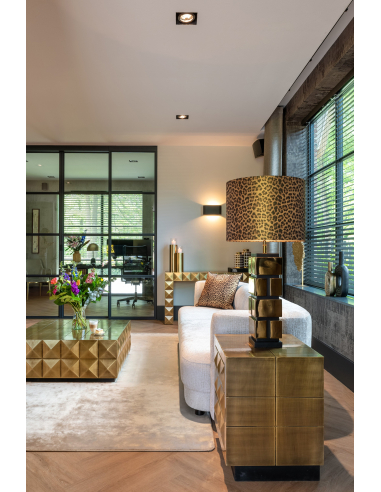 Comodino Collada brushed gold