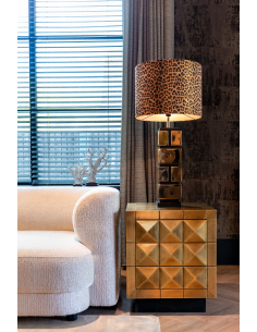 Collada brushed gold bedside table 2