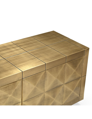 Collada TV unit brushed gold