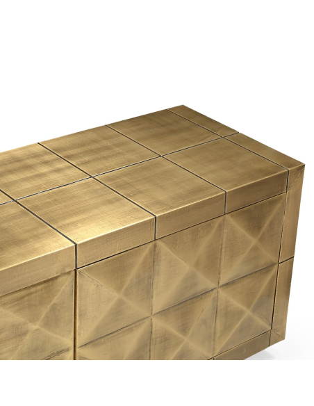 Collada TV unit brushed gold