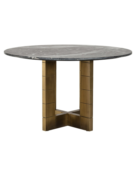 Mesa de comedor Collada black/gold 130Ø