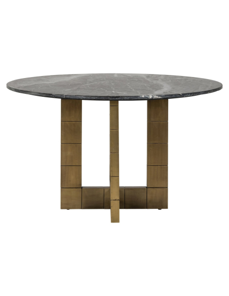 Collada black/gold dining table 130Ø
