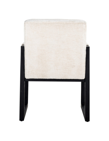 Eetkamerstoel Beck white chenille