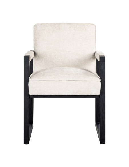 Eetkamerstoel Beck white chenille