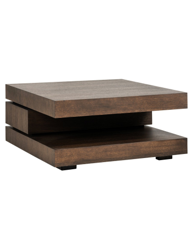 Oakura brown coffee table 90x90