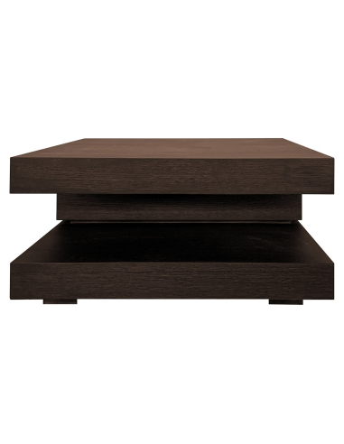 Oakura brown coffee table 90x90