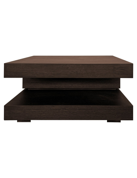 Oakura brown coffee table 90x90