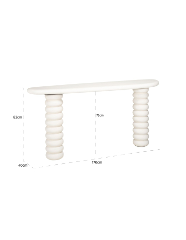 Consola Bloomstone blanca 170