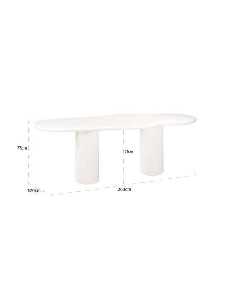 Mesa de jantar Bloomstone white 260