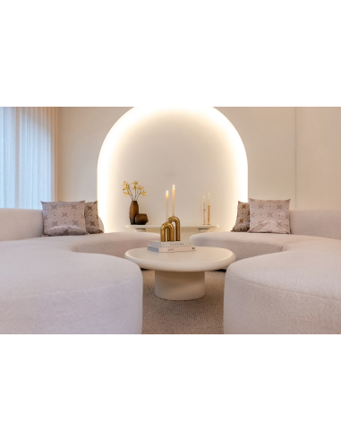 Bloomstone white coffee table 110x90