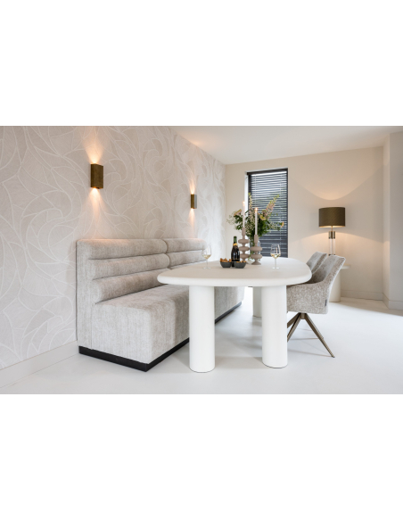 Bijzettafel Bloomstone white