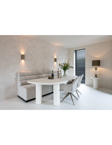 Bijzettafel Bloomstone white