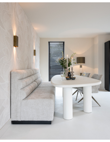 Bijzettafel Bloomstone white