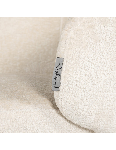 Eetkamerstoel Amphara FR witte brandvertragende chenille