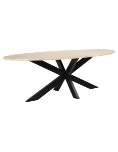 Ovale eettafel Avalon brons 230