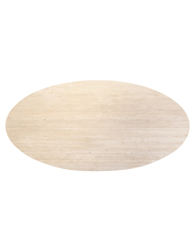 Avalon bronze oval dining table 230