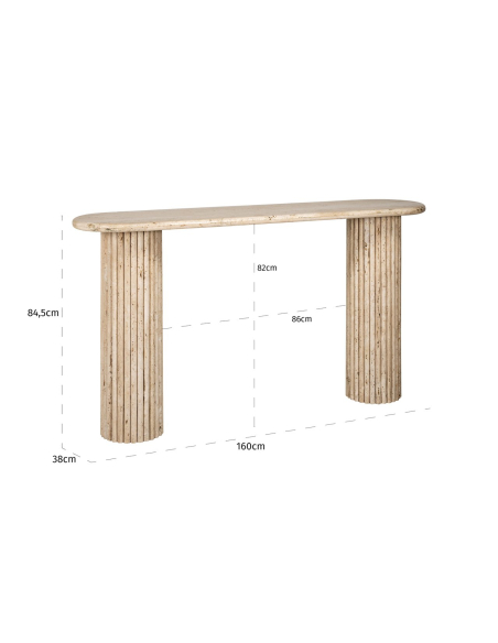 La Cantera beige console table