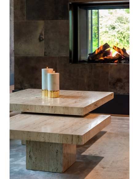 Mesa de centro La Cantera beige (Set of 2)