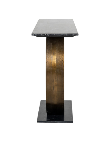Luna gold console table