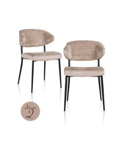 Chaise de salle à manger Bea sheep natural (Set of 2)