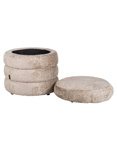 Adele sheep natural pouf & footstool