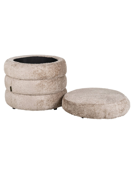 Adele sheep natural pouf & footstool