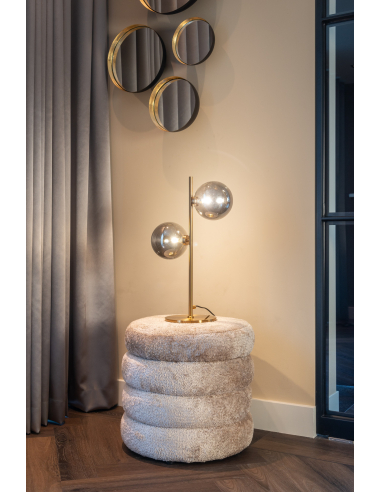 Adele sheep natural pouf & footstool