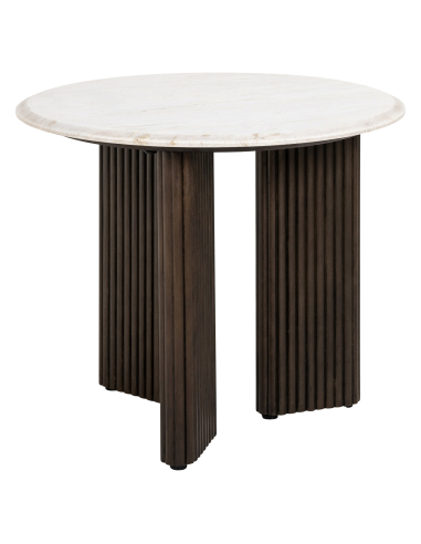 Mesa auxiliar Mayfield marrón 55Ø