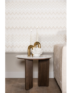 Table d'appoint Mayfield brown 55Ø 2