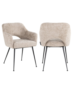 Sedia da pranzo Jenthe renegade desert ignifuga