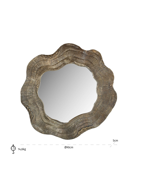 Elia gold mirror