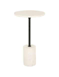 Bijzettafel Misty black/white 30Ø